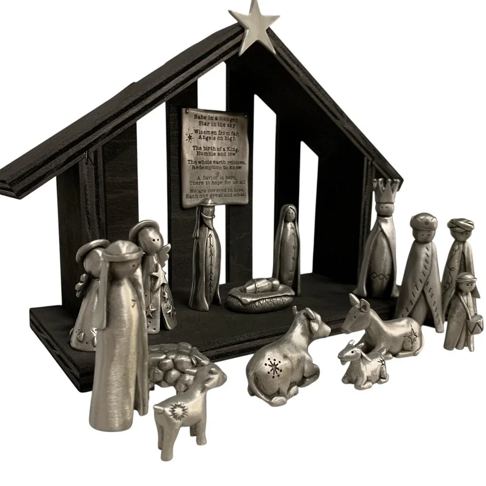 Lisa Leonard Nativity Collection – Core Set + 4‎ Add-Ons – 18 Piece Rare Display